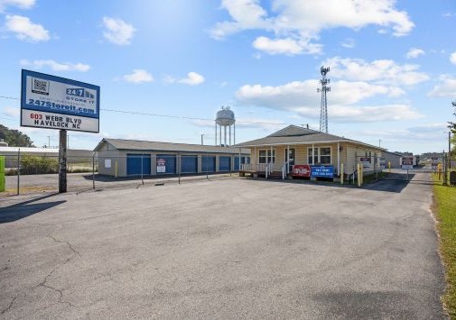 Street view of Self Storage facility